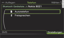 Bluetooth Profile Autotelefon und Freisprechen